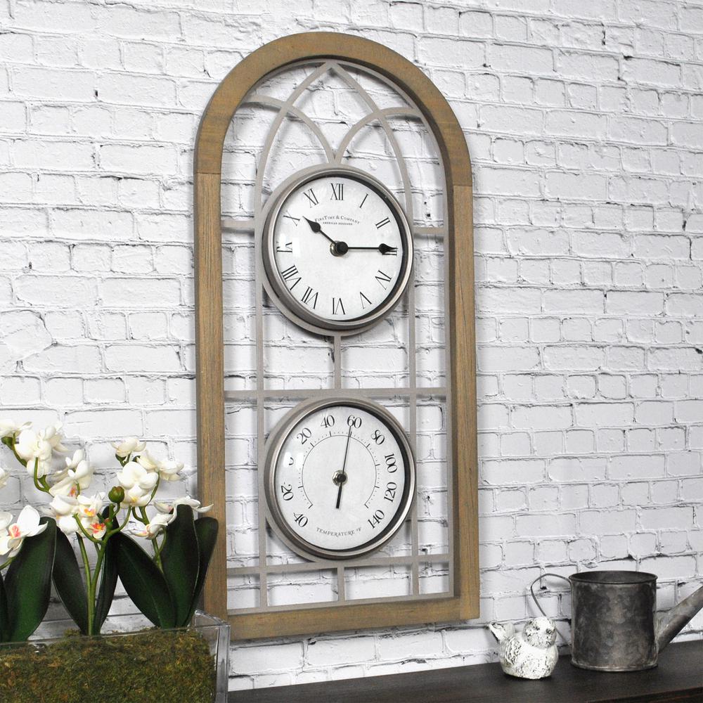 FirsTime & Co. 20 in. x 10 in. Farmhouse Arch Outdoor Clock was $61.51 now $27.09 (56.0% off)