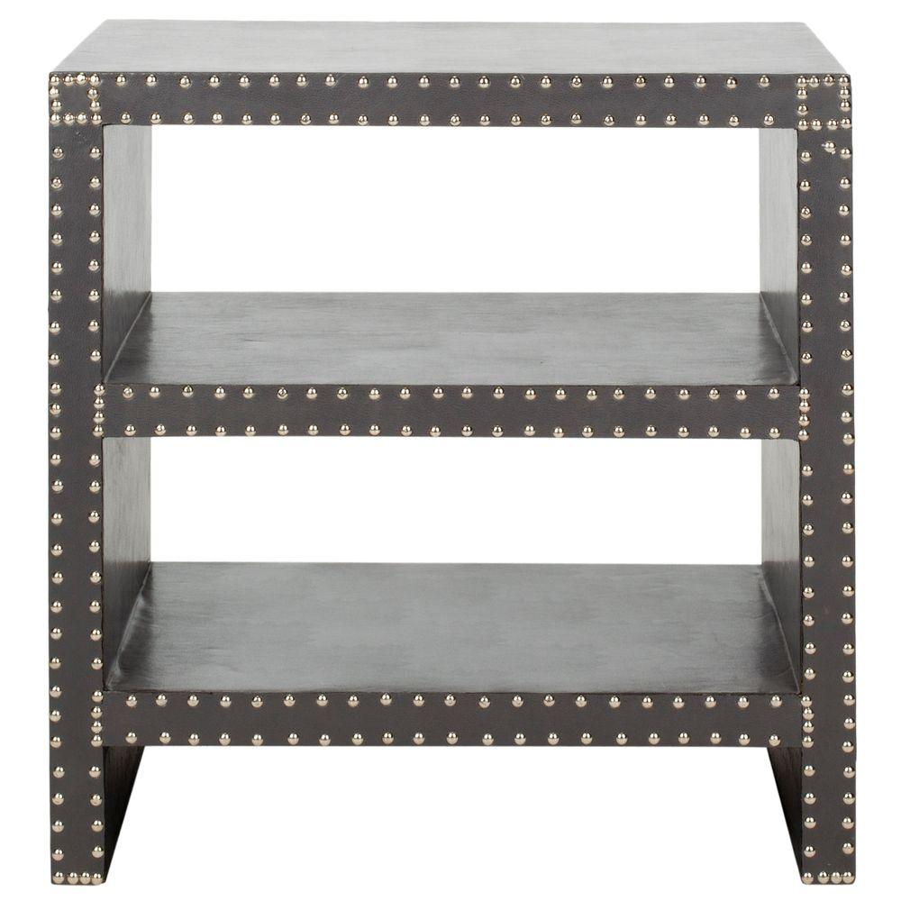 Safavieh Lacey Grey Side Table Fox9502a The Home Depot