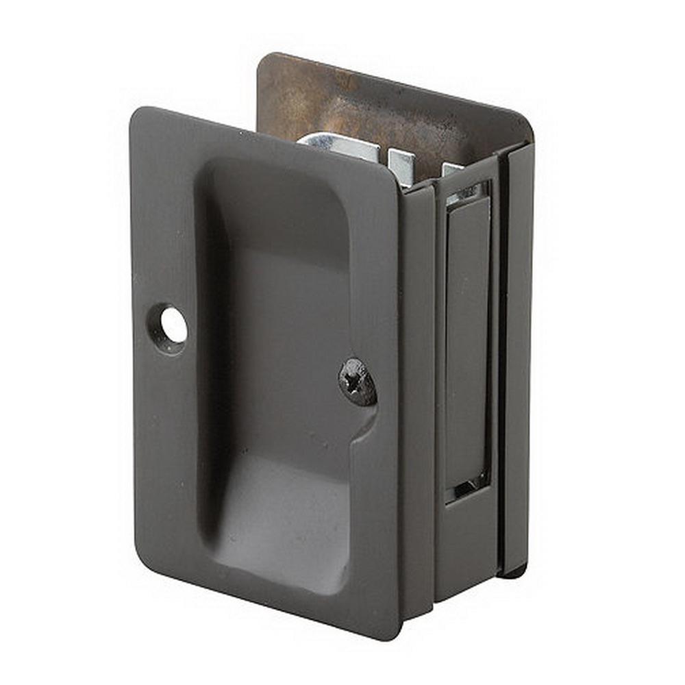 Richelieu Hardware 37/32 in. OilRubbed Bronze Pocket Door Pull with Passage Lock1700ORBPSBC