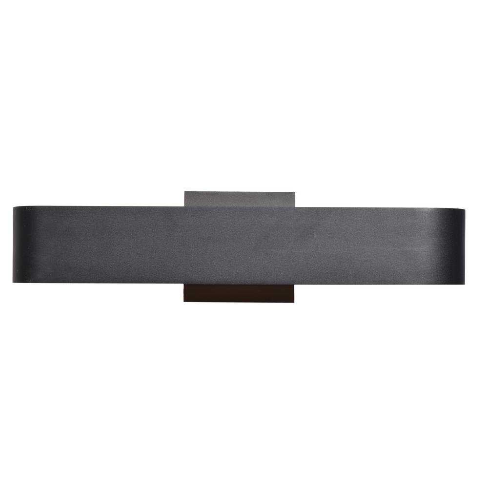 Access Lighting Montreal Medium 1 Light Black Led Outdoor Wall Mount Sconce Marine Grade