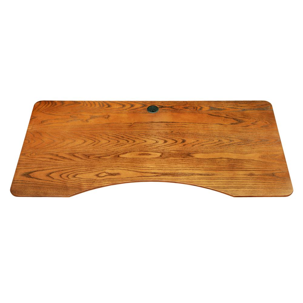 Canary Antique Brown Wood Shaded Design Desktop Table Top by Canary
