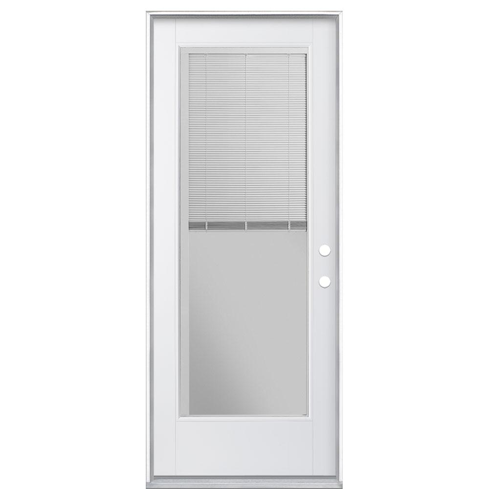 32 Inch Prehung Fiberglass Exterior Door Glass Door Ideas