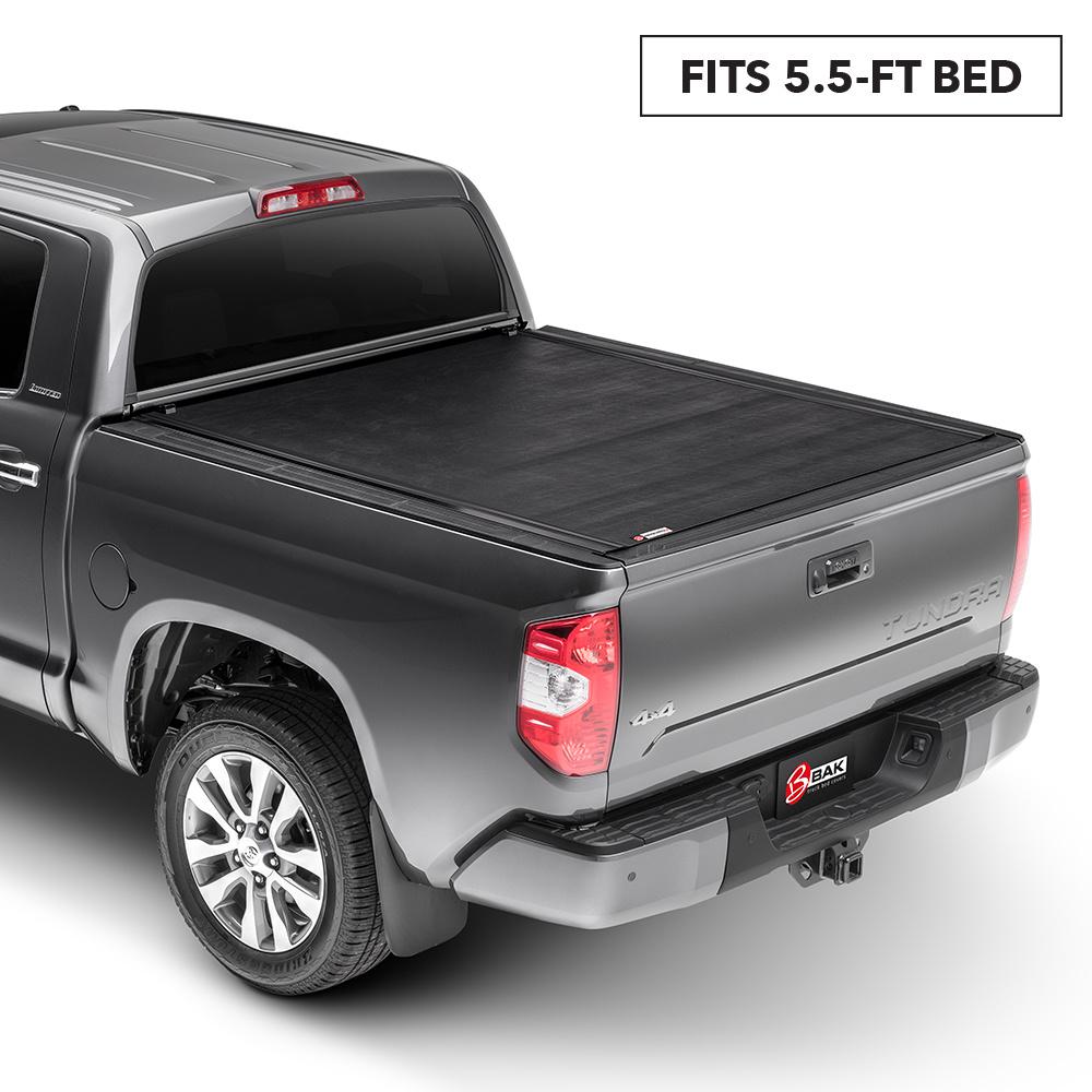 Bak Industries Revolver X2 Tonneau Cover For 07 19 Tundra 5 Ft 6 In Bed With Deck Rail System 39409t The Home Depot