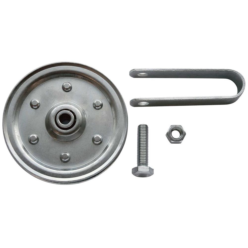 4" Galvanized Pulley w/ Fork For Garage Other Garage Door Equipment