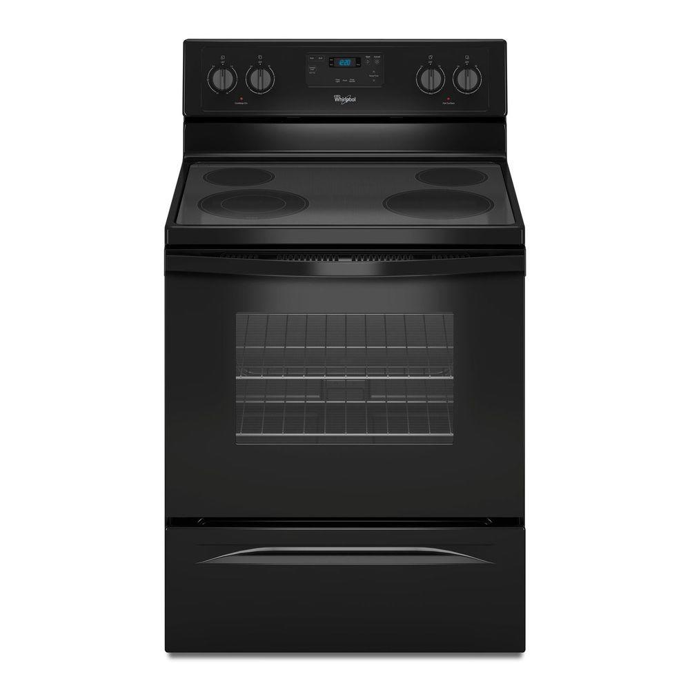 Whirlpool 4.8 cu. ft. Electric Range in BlackWFE320M0EB The Home Depot
