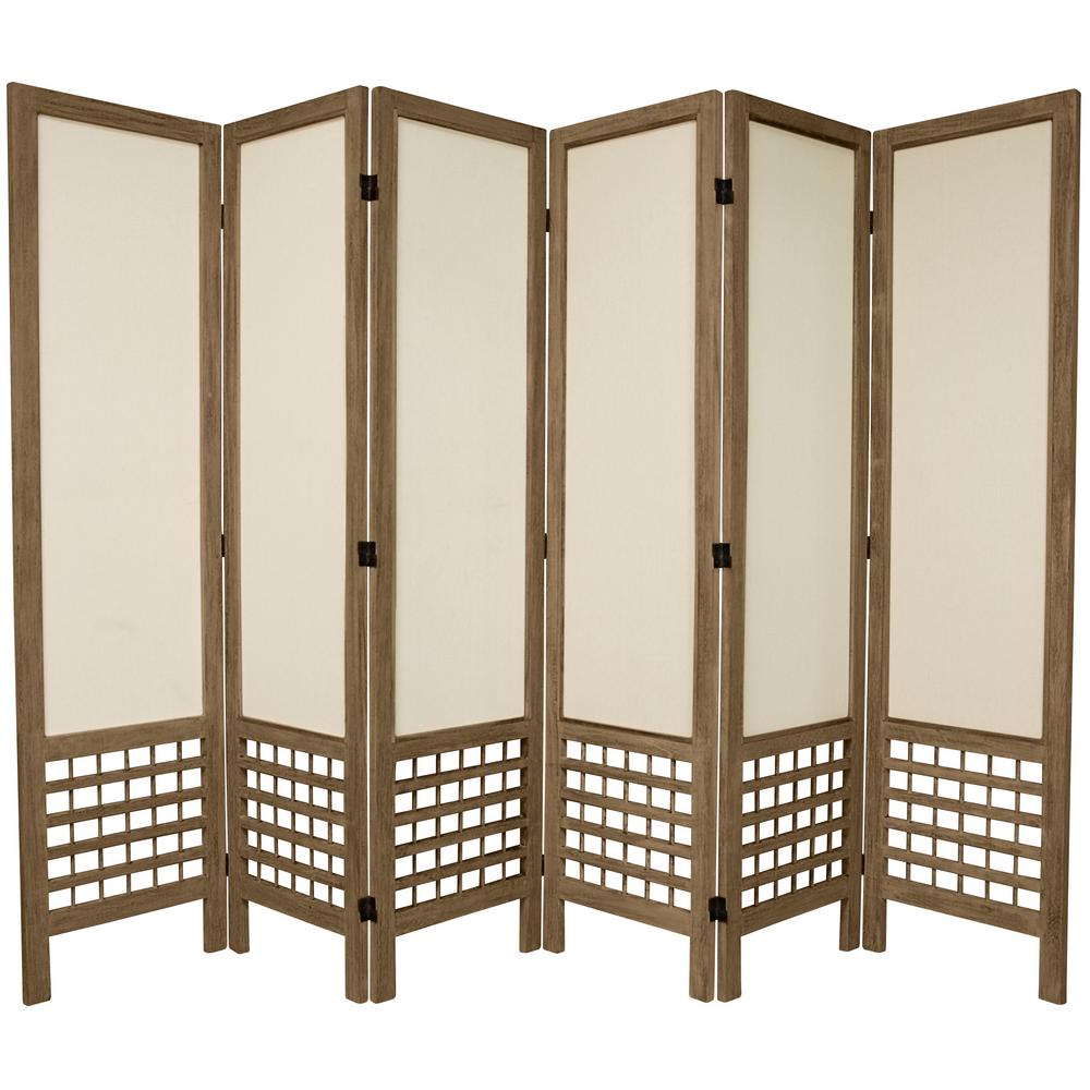 furniture 6 ft burnt grey open muslin 6 panel room divider fj olmus 6p bgry the home furniture 6 ft burnt grey open muslin 6 panel room divider fj olmus 6p bgry the home