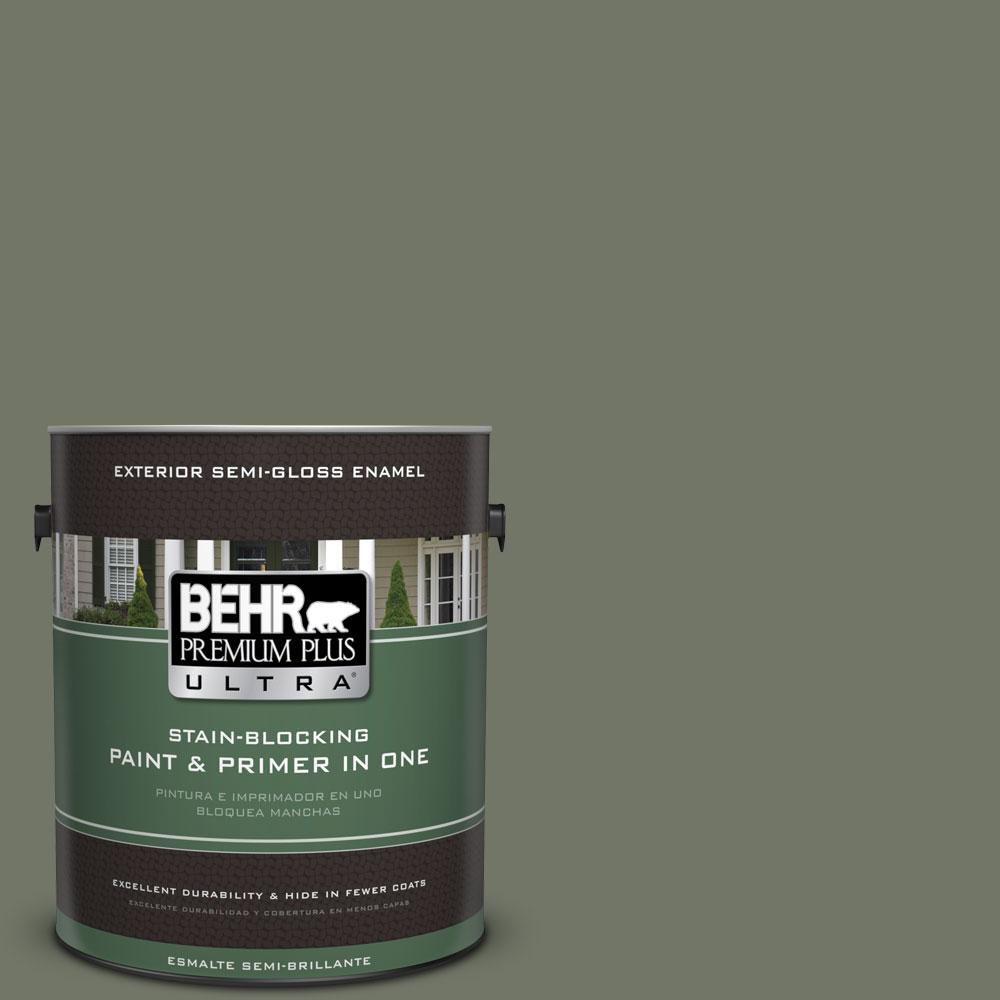 Behr Premium Plus Ultra 1 Gal Ppu10 19 Conifer Green Semi Gloss