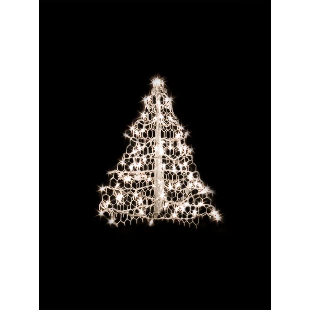 white indoor christmas tree lights