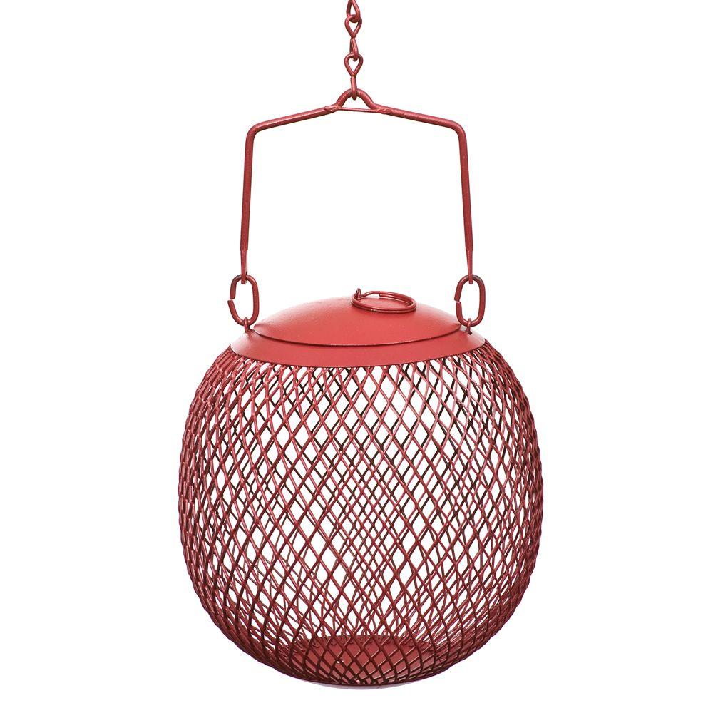 No No Red Seed Ball Hanging Bird Feeder 1 2 Lb Capacity
