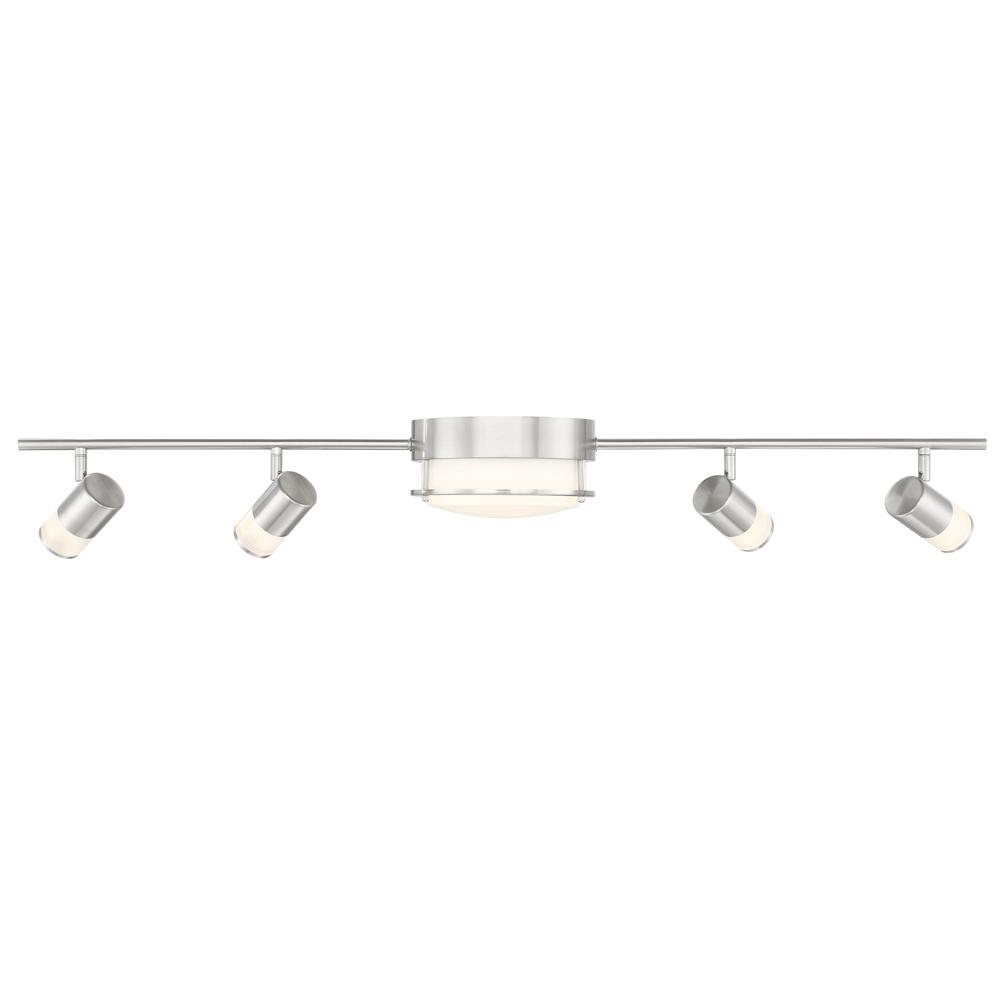Hampton Bay 3 44 Ft Brushed Nickel Integrated Led Track Lighting Hampton Bay 3 44 Ft Brushed Nickel
