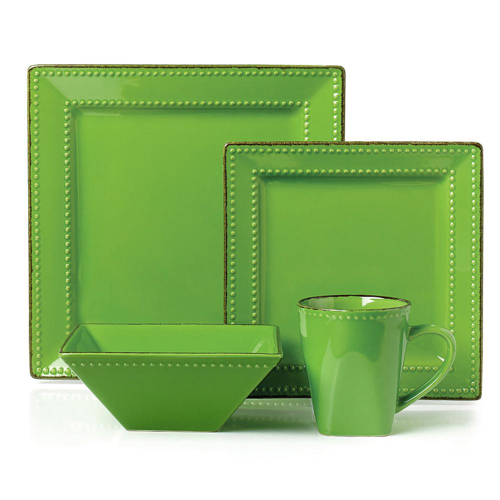 Green Dinnerware Sets Dinnerware The Home Depot