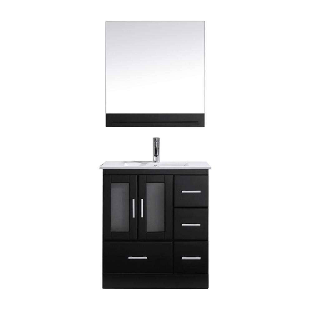 Virtu Usa Zola 30 In W Bath Vanity Espresso With Ceramic Virtu Usa Zola 30 In W Bath Vanity Espresso With Ceramic Top