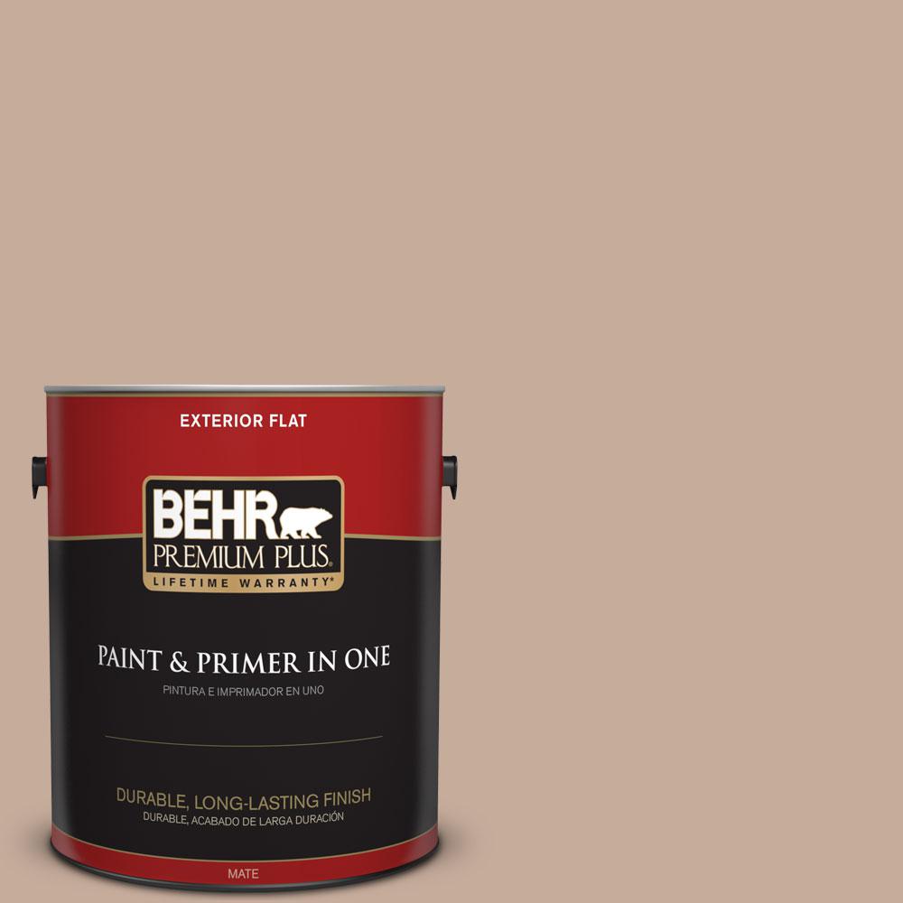 BEHR Premium Plus 1gal. ECC571 California Stucco Flat Exterior Paint440001 The Home Depot