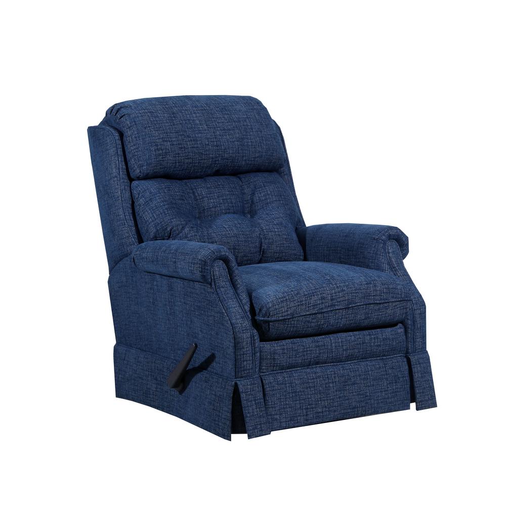 Lane Bennington 33 in. Width Big and Tall Blue Chenille Rocking Zero