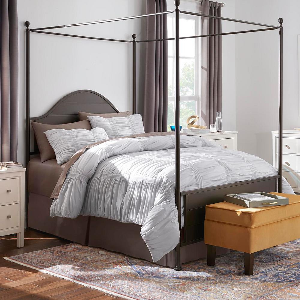 Home Decorators Collection Romany 3 Piece Shadow Gray Cotton