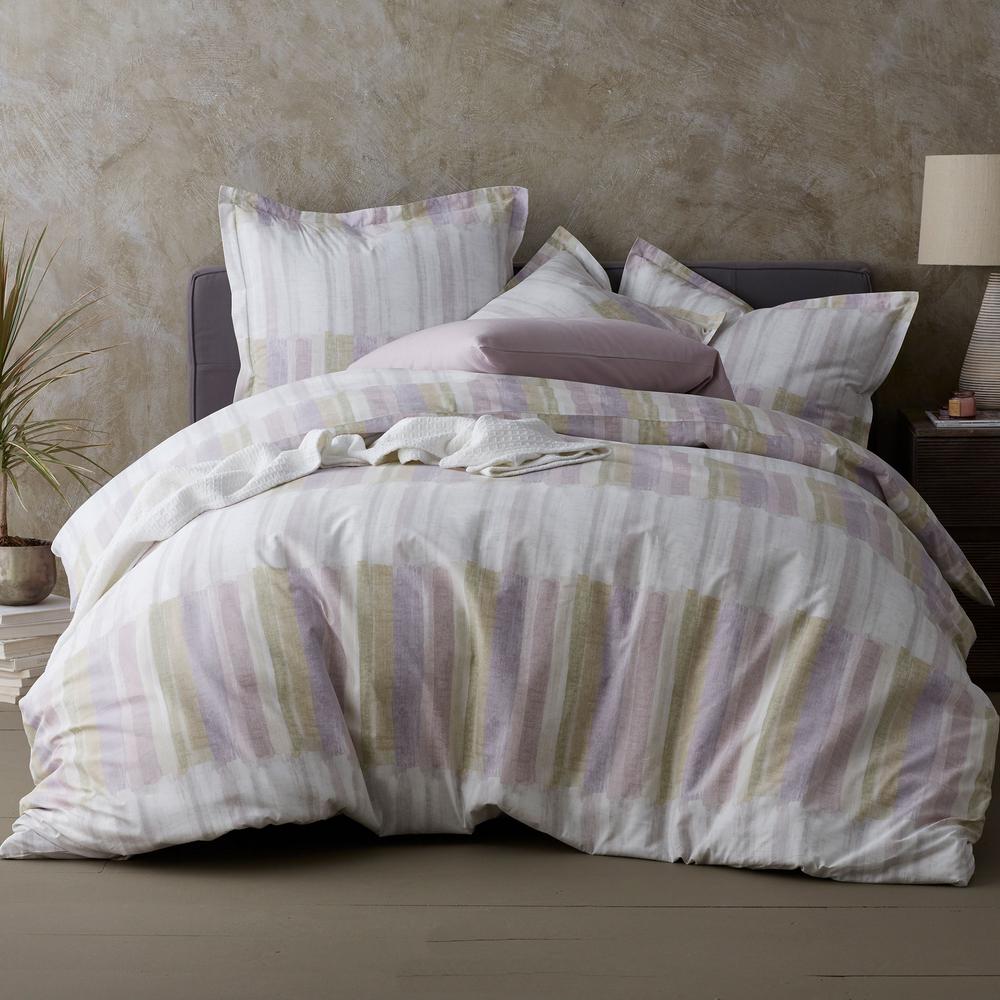 The Company Watercolor Stripe Organic Cotton Percale Full The Company Watercolor Stripe Organic Cotton Percale Full Duvet Cover