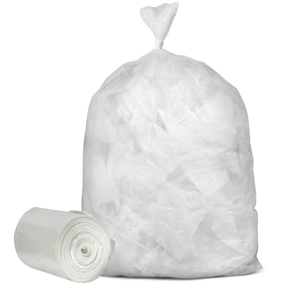 silver garbage bags