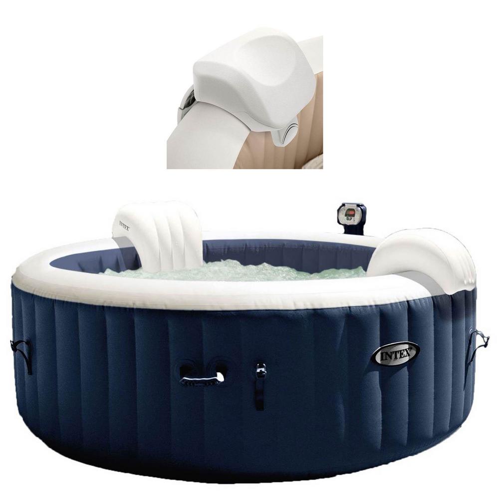 Intex Pure Spa 4Person Inflatable Heated Hot Tub With Soft Foam