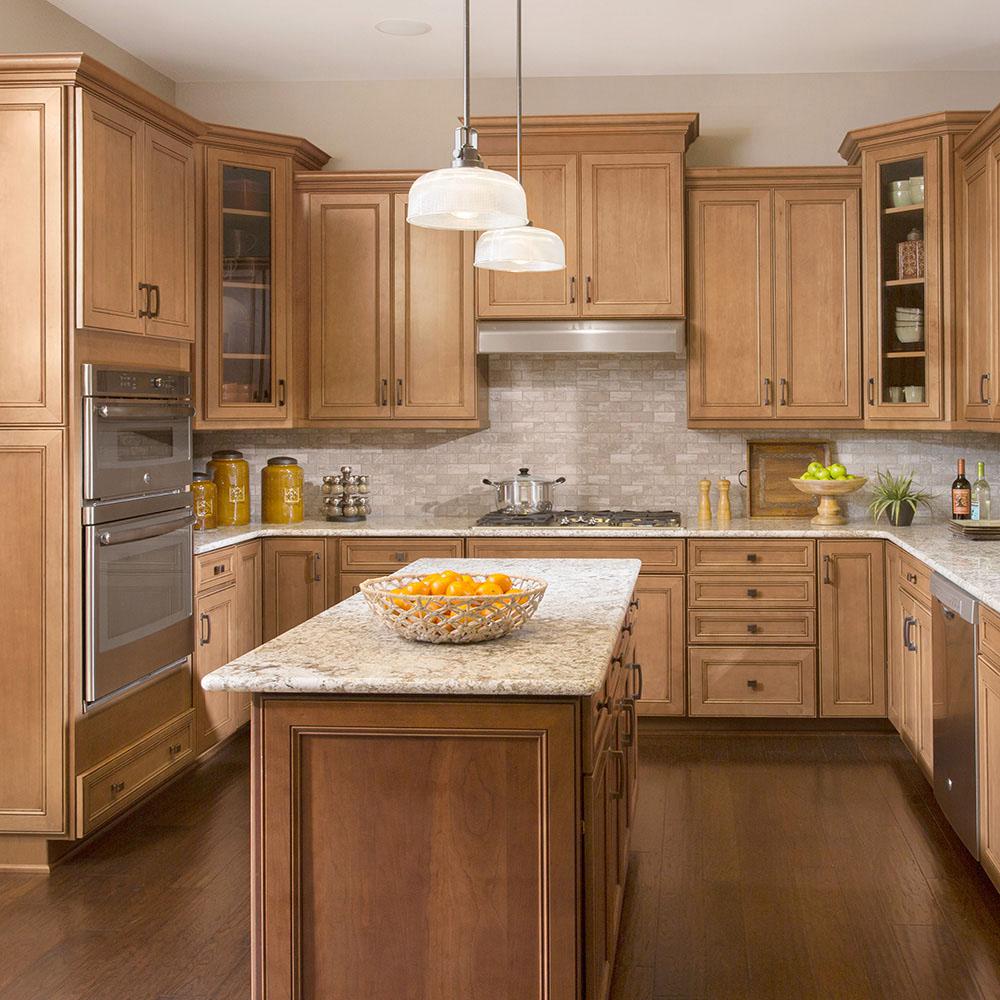American Woodmark Custom Kitchen Cabinets Shown In Classic Style