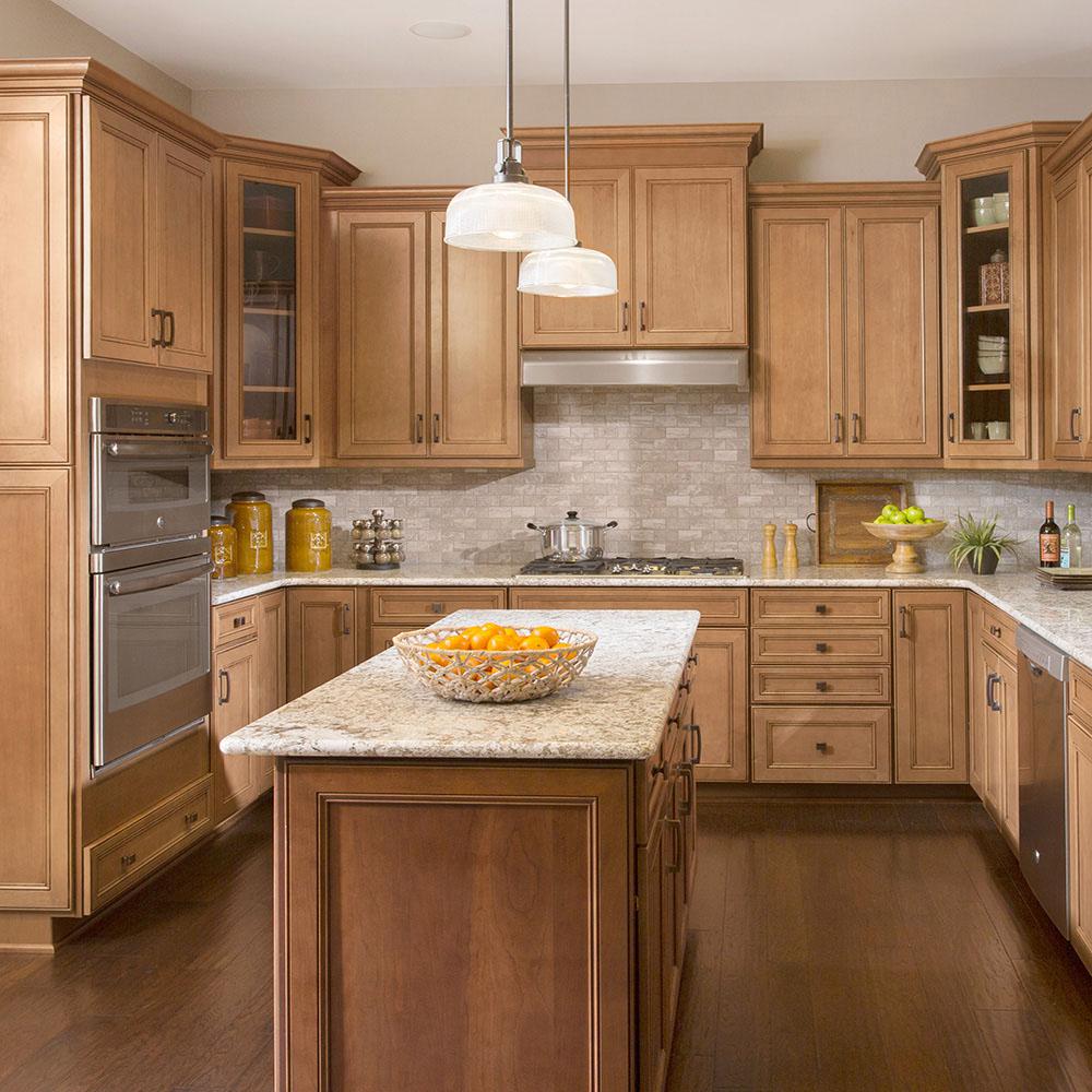 American Woodmark Custom Kitchen Cabinets Shown In Classic Style 