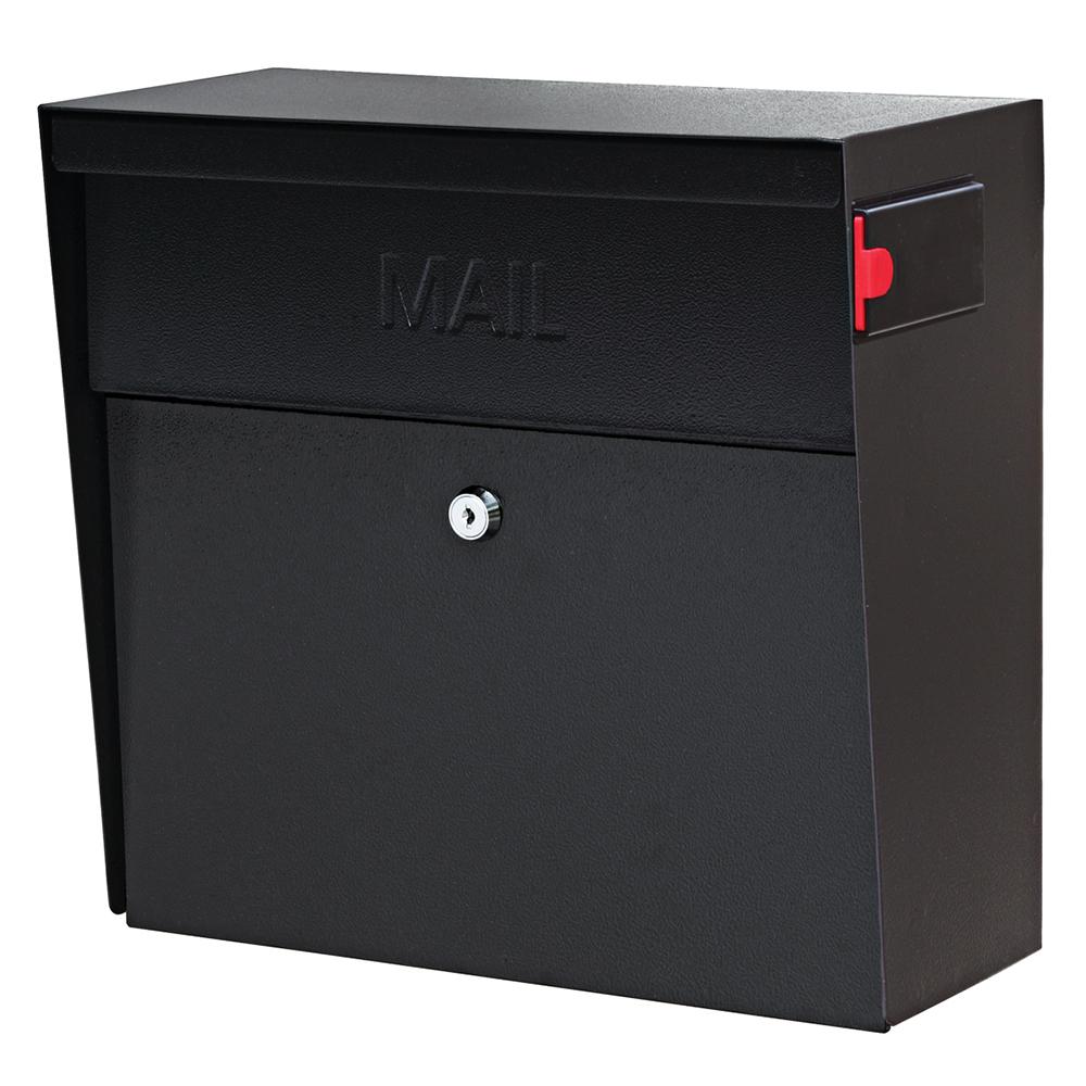 Flags Wall Mount Mailbo Residential The Home Depot Metro Locking Wall Mount Mailbox With High Security Patented Lock Black