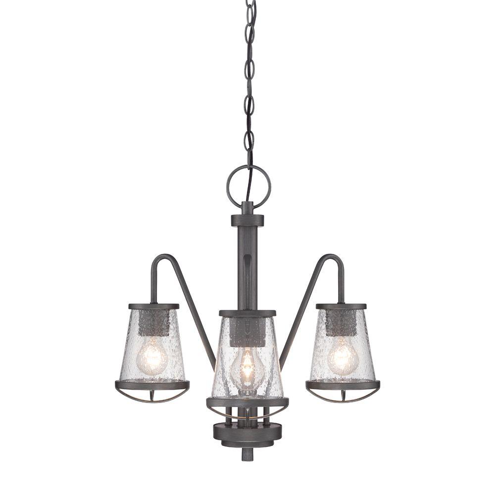 Designers Fountain Monte Carlo 9 Light Hanging Natural Iron Darby 3 Light Weathered Iron Chandelier