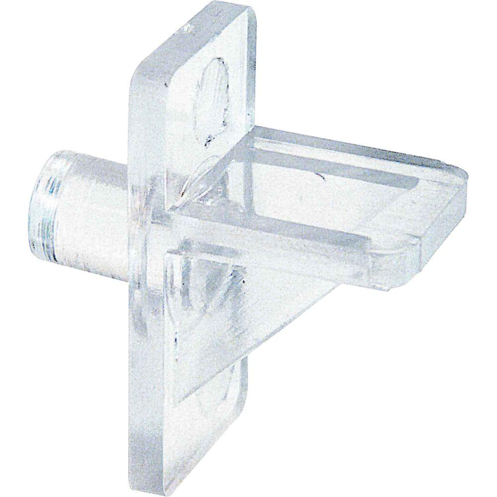 PrimeLine 5 lb. 1/4 in. Clear Plastic ShelfSupport Pegs