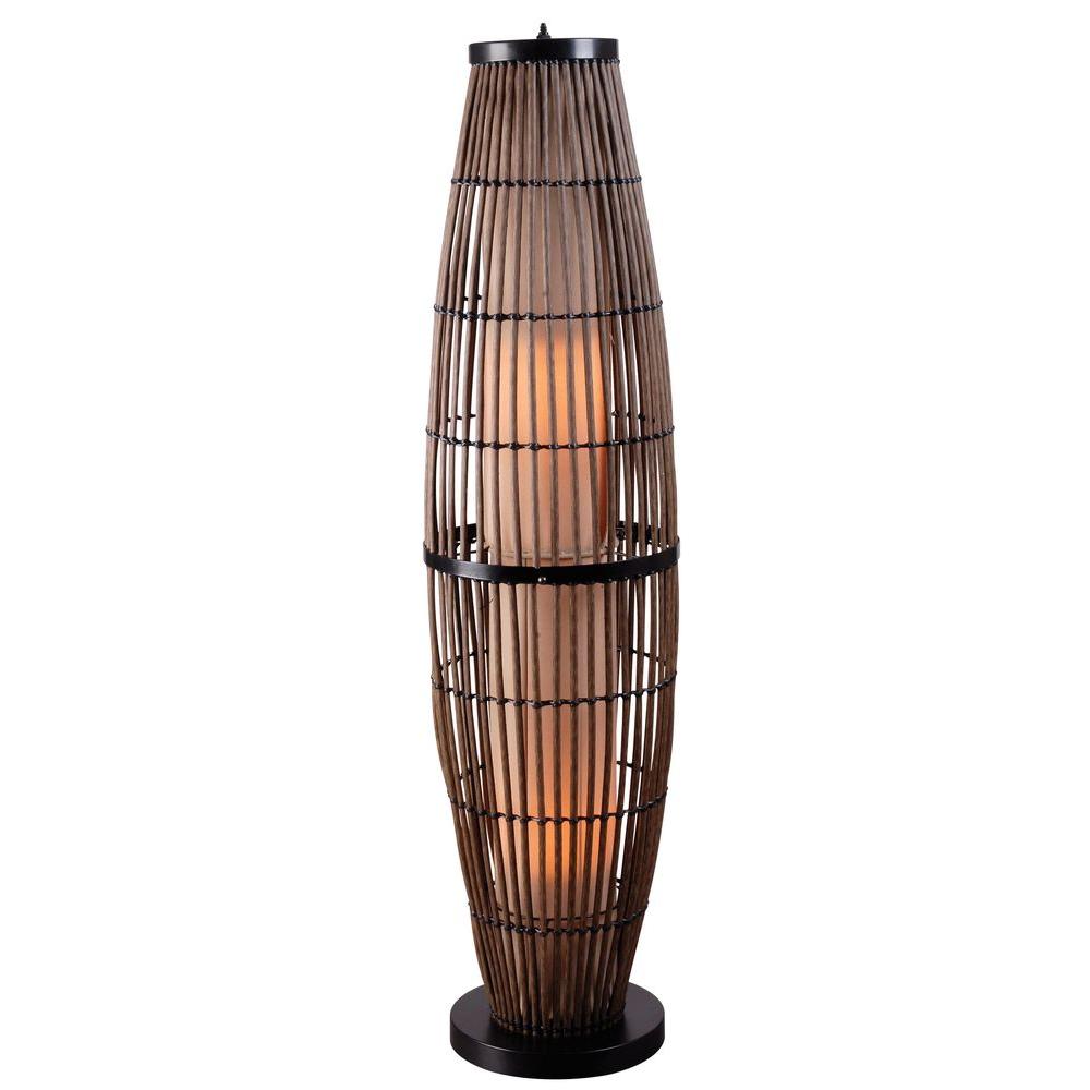 Kenroy Home Biscayne 51 In Rattan Outdoor Floor Lamp 32248rat Rattan Outdoor Floor Lamp
