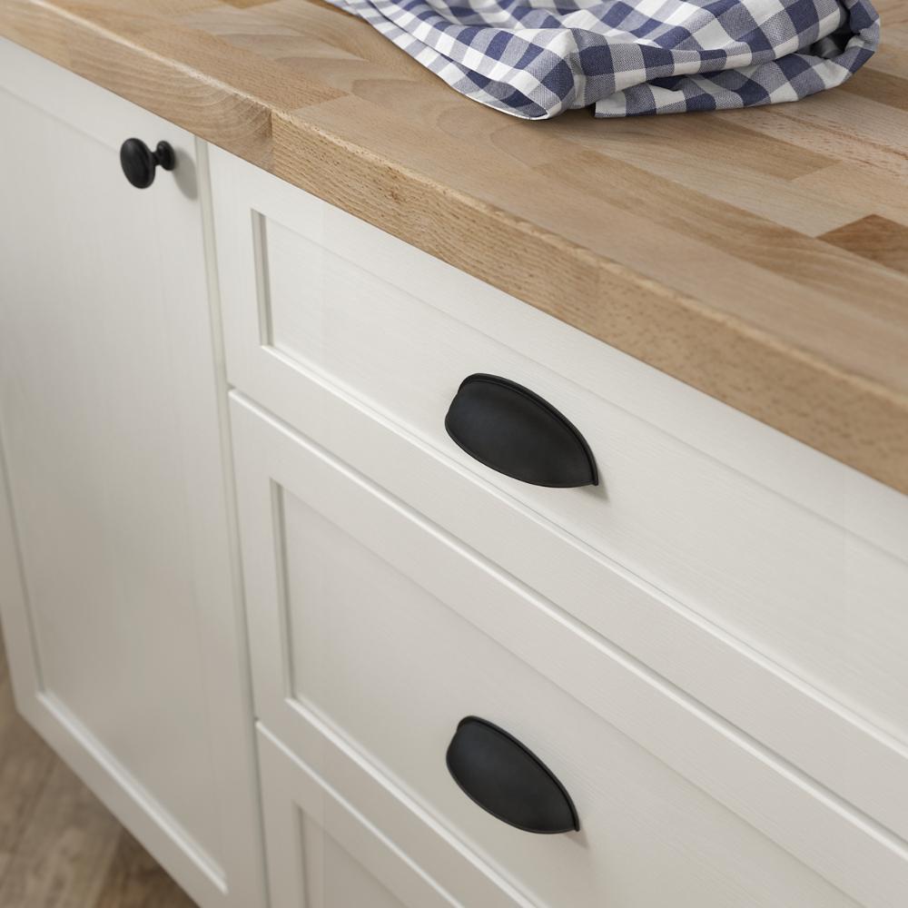 Liberty 2 1 Or 3 In 64 76mm Center To Matte Black Dual Mount Cup Pull Pn1053c Fb Cp The Home Depot Center To Matte Black Dual Mount, Home Depot Hardware For Cabinets And Drawers