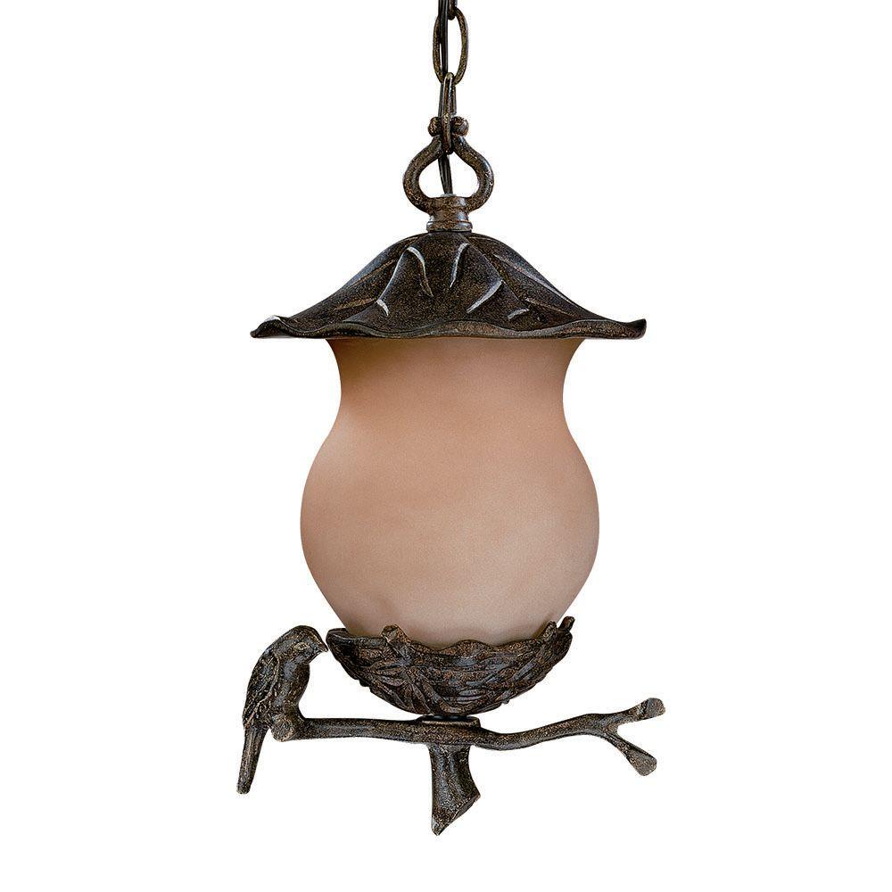 Acclaim Lighting Avian Collection Hanging Outdoor 2Light Black Coral