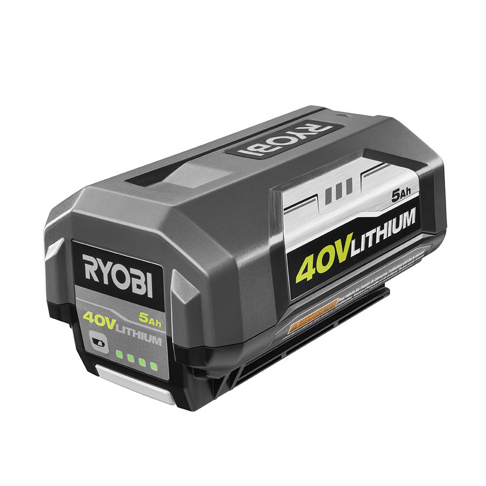 Ryobi 40-Volt Lithium-Ion 5 Ah High Capacity Battery-OP4050A - The Home ...