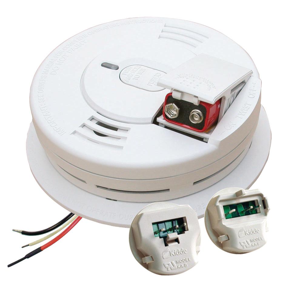 Kidde Hardwire Smoke Detector With 9v Battery Backup With Adapters