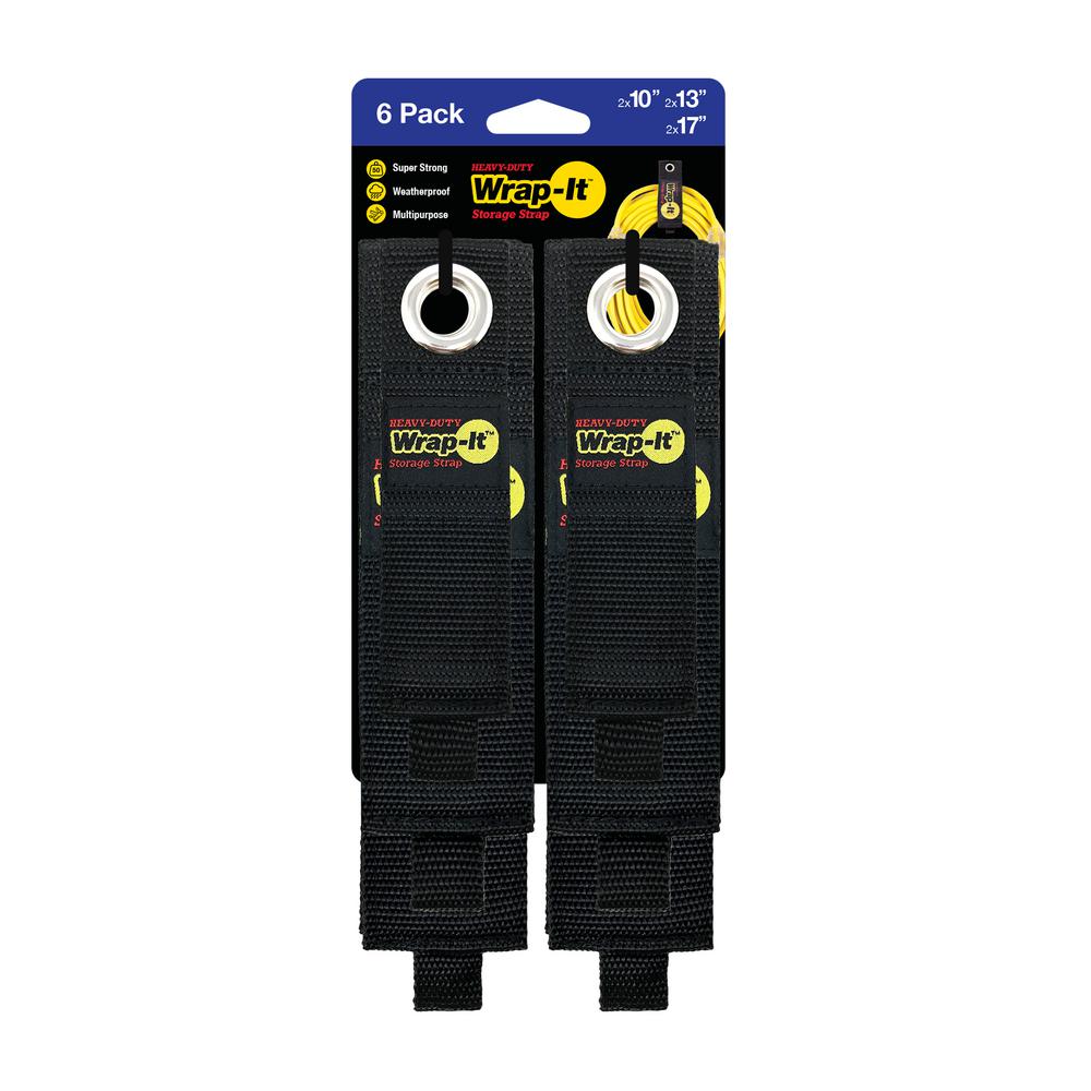 Wrap-It Storage Heavy-Duty Storage Straps Assorted 12 Pack
