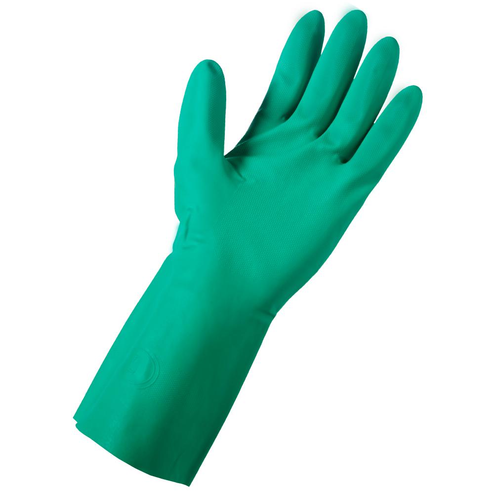 large rubber gloves