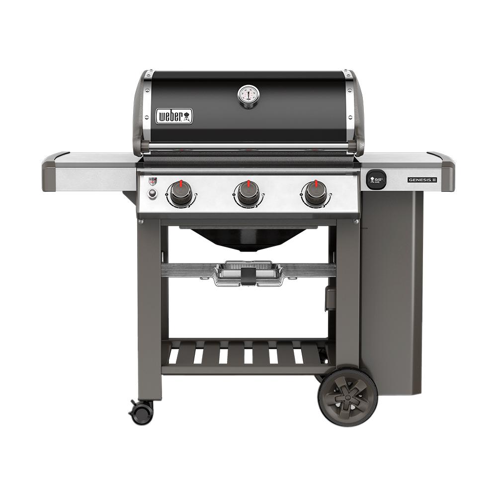 Weber Genesis II E310 3Burner Propane Gas Grill in Black with Built