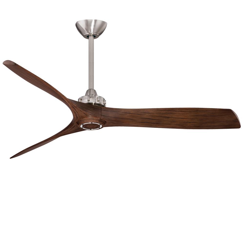 Minka Aire Aviation 60 In Indoor Brushed Nickel And Medium Maple Ceiling Fan With Remote Control