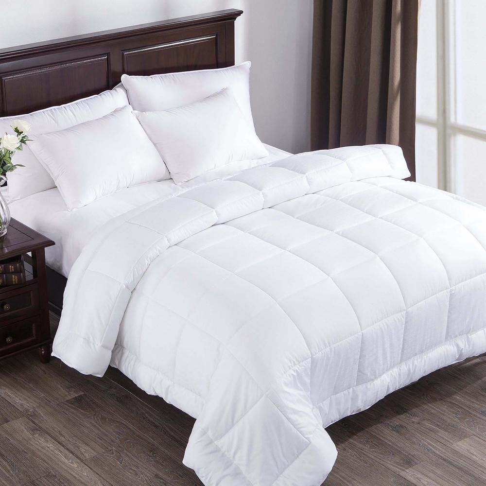 Puredown 300 Thread Count Dobby Dot Down Alternative Comforter Twin Puredown 300 Thread Count Dobby Dot Down Alternative Comforter Twin In White