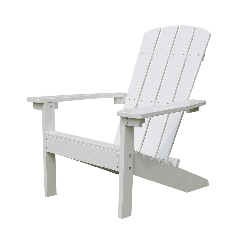 Keter Troy White Resin Adirondack Chair 246668 The Home