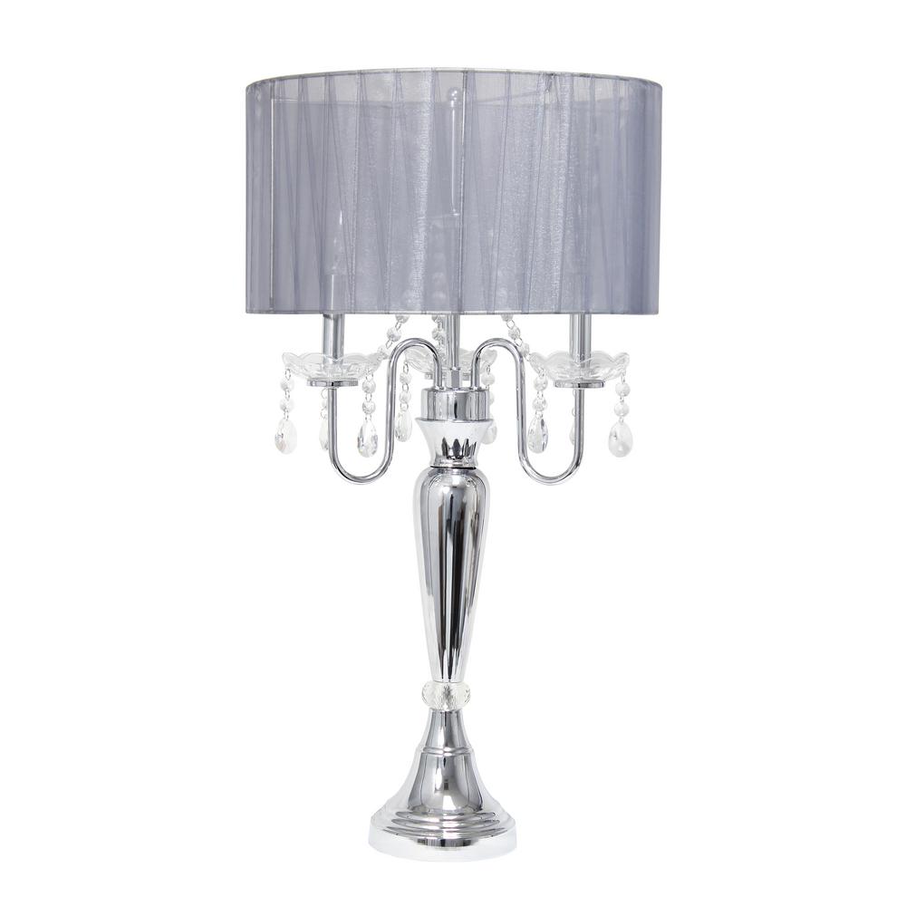 gray table lamp shade