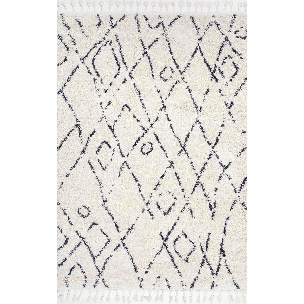 Nuloom Nieves Moroccan Diamond Off White 4 Ft X 6 Area Nuloom Nieves Moroccan Diamond Off
