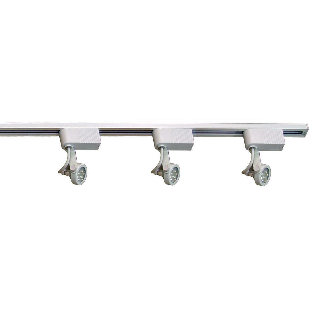 Volume Lighting 4 Ft 3 Light Indoor White Track Kit With Low Voltage Adjule Small Gimbal Ring Heads Volume Lighting 4 Ft 3 Light Indoor White Track Kit With Low Voltage Adjule Small Gimbal Ring Heads