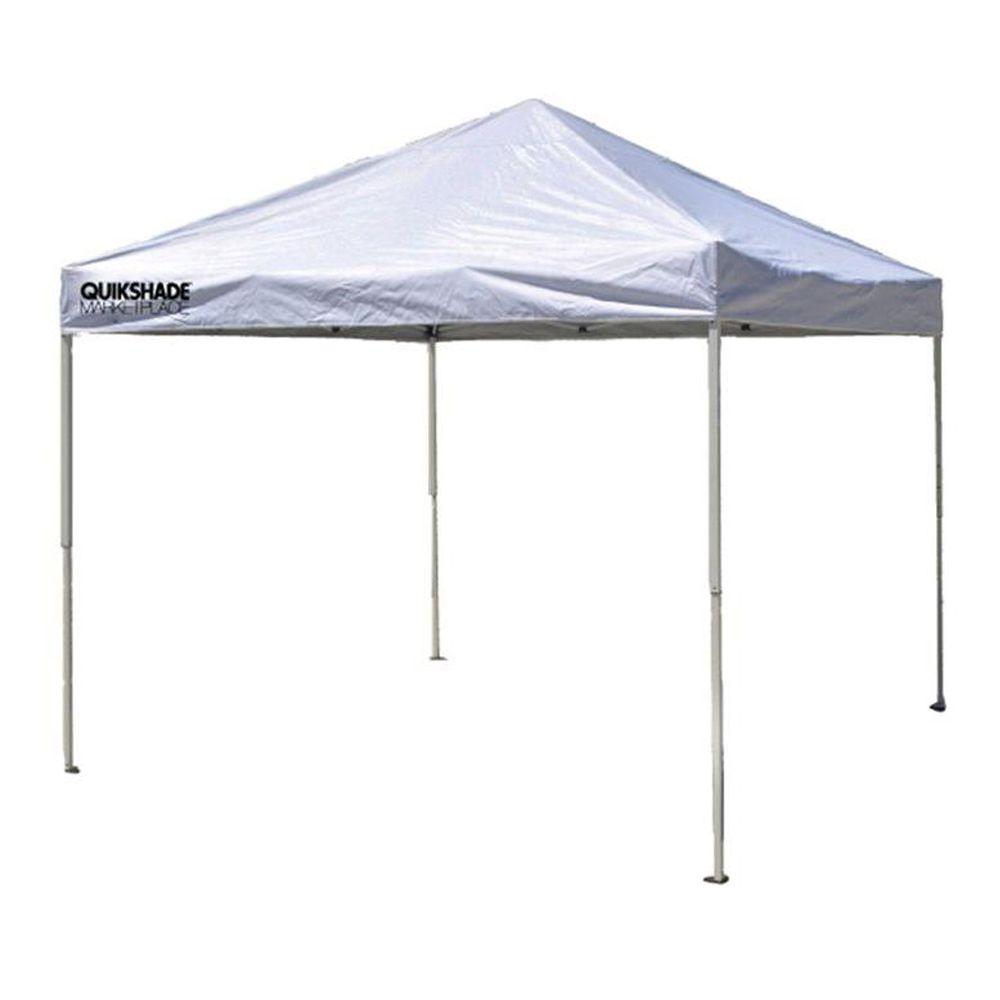 Quik Shade Marketplace 10 Ft X 10 Ft White Instant Canopy 158685ds The Home Depot