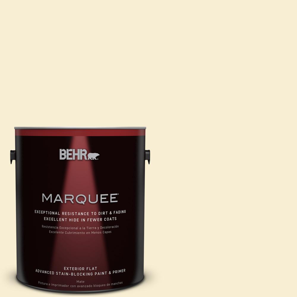 BEHR MARQUEE 1gal. 350C1 Downy Flat Exterior Paint