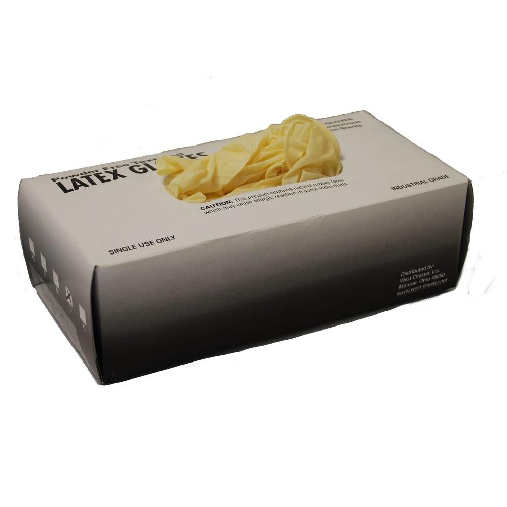 West Chester Box Industrial Grade Powder Free Latex Gloves 100-Count-Extra Large by West Chester