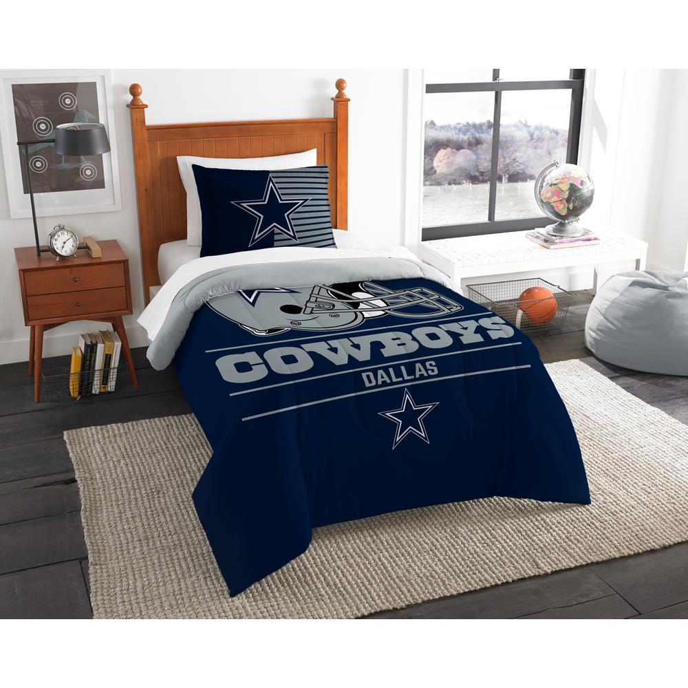 Nhl Canucks Draft 2 Piece Multicolored Twin Comforter Set
