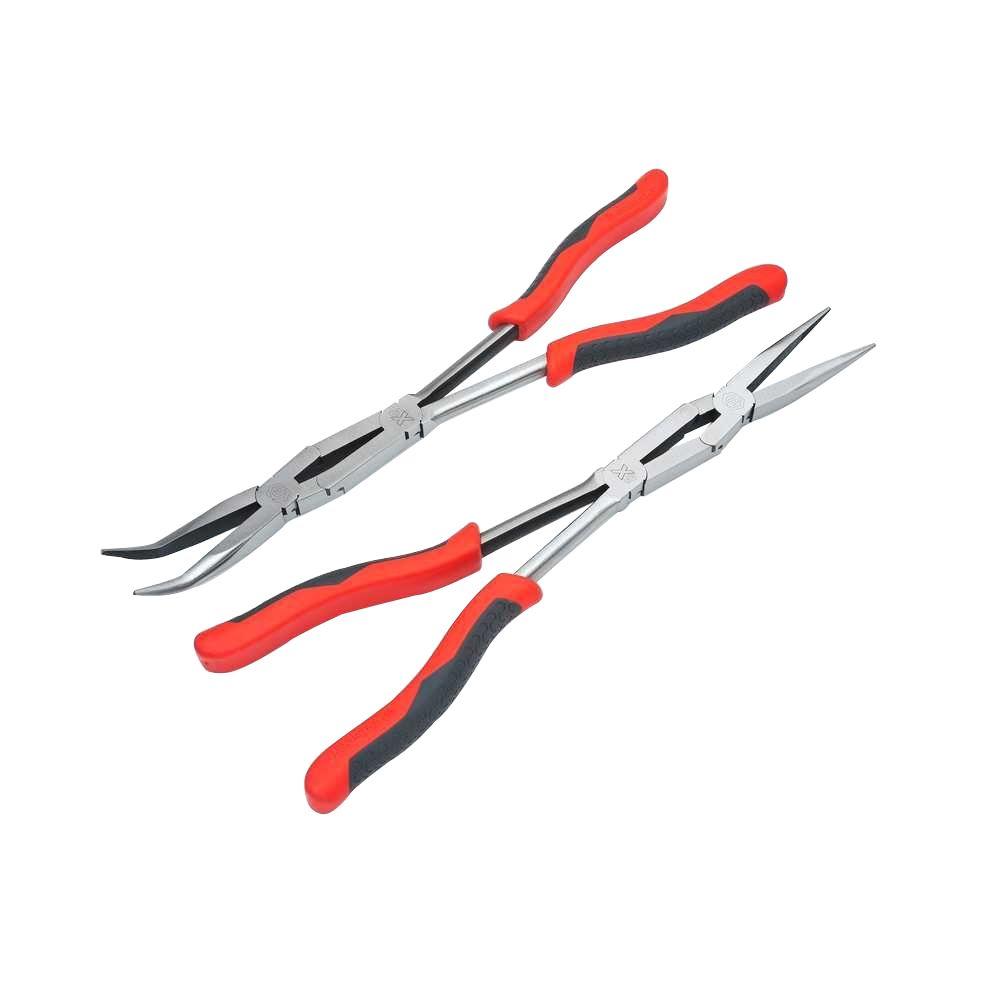 SUNEX TOOLS 16 in. Extra Long Reach Needle Nose Pliers Set (4