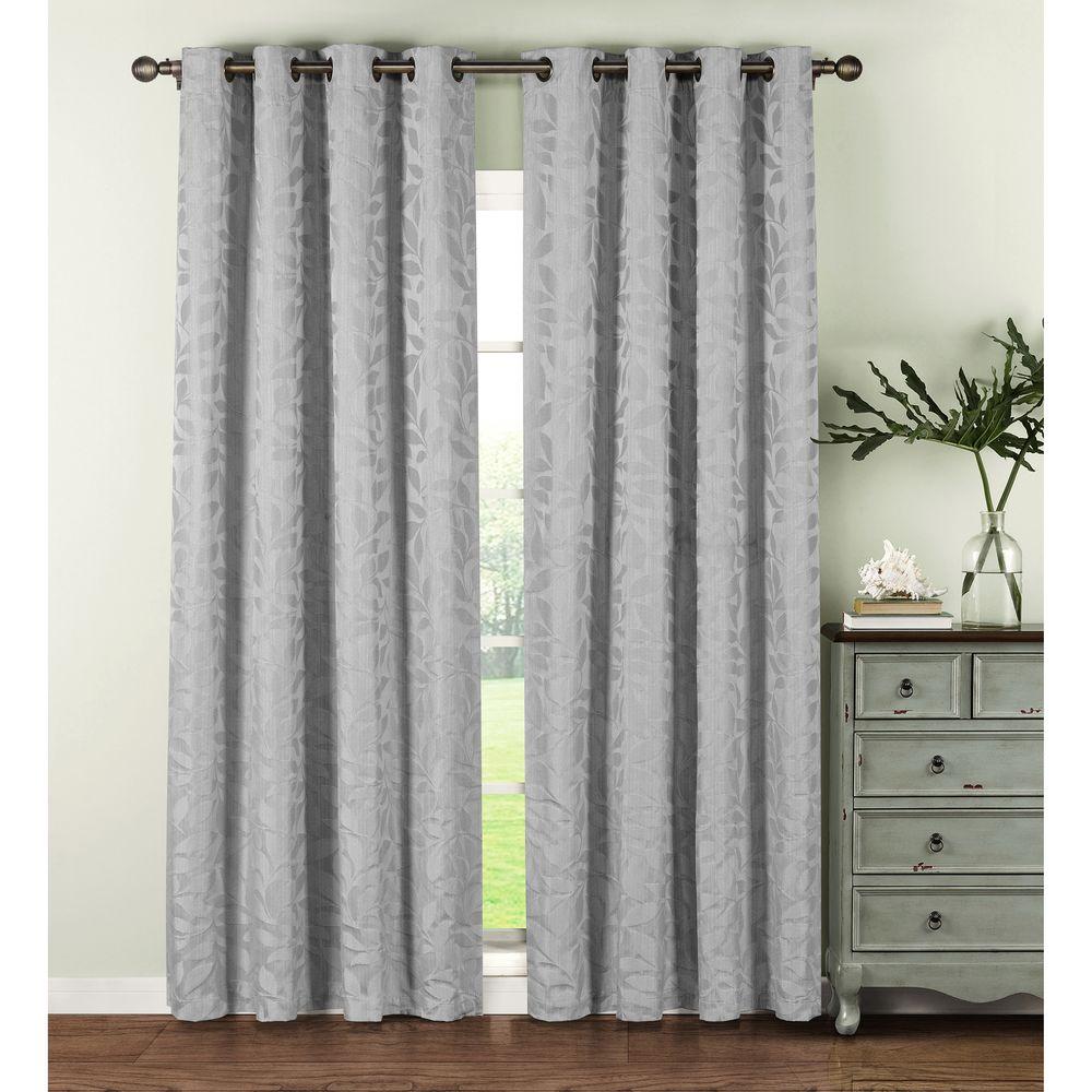 Window Elements Semi Opaque Alpine Textured Woven Leaf Jacquard 96