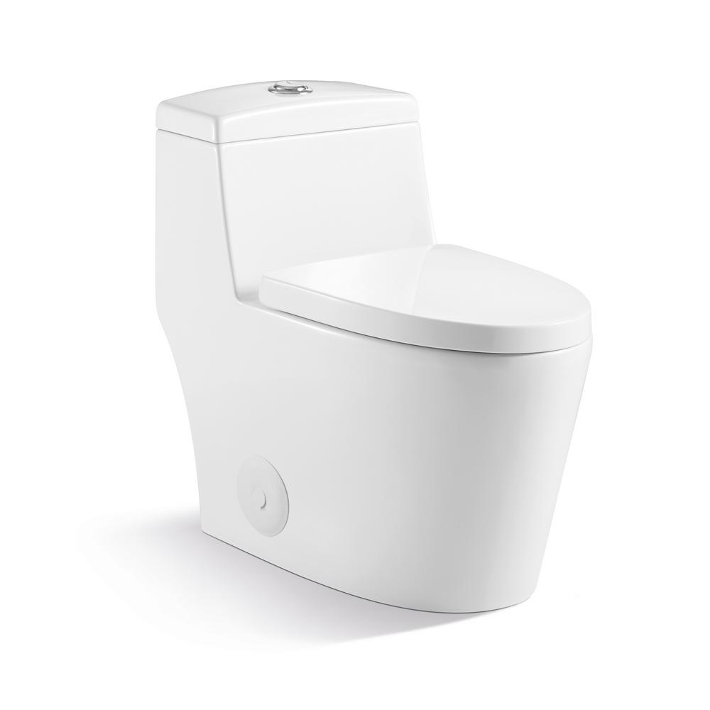 Topcraft 10 In Rough In 1 Piece Toilet 10 Gpf Dual Flush Elongated