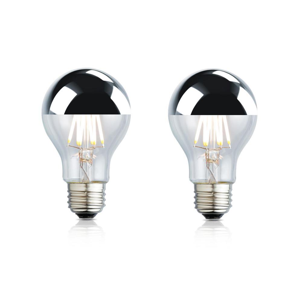 A19 Decorative Wet Rated And Outdoor Safe Led Bulbs Light 40w Equivalent Soft White A19 Silver Tipped Clear Lens Nostalgic Led Light Bulb 2