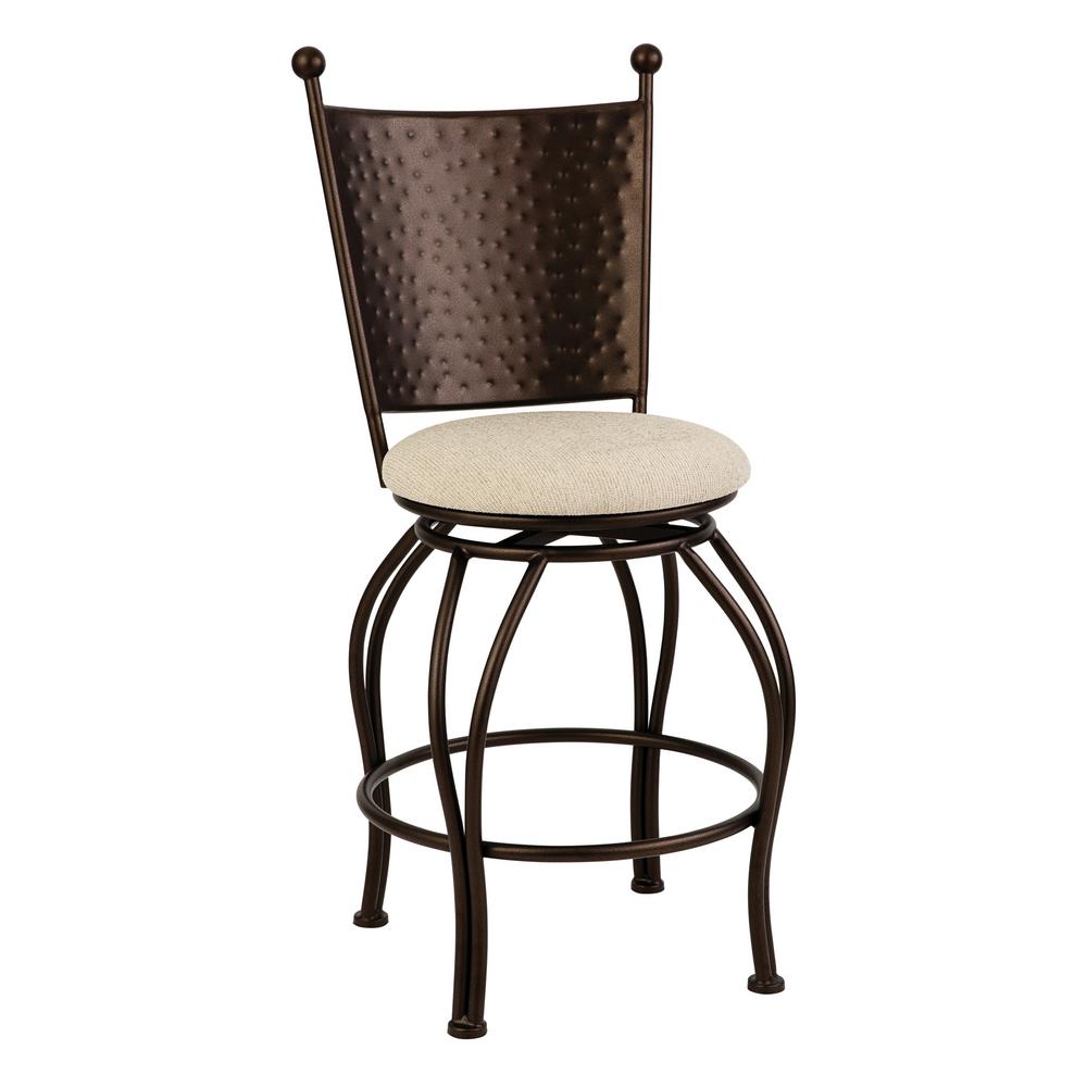 Taylor Gray Home Sicilia 26 In Echo Teak Swivel Bar Stool B518h26as The Home Depot